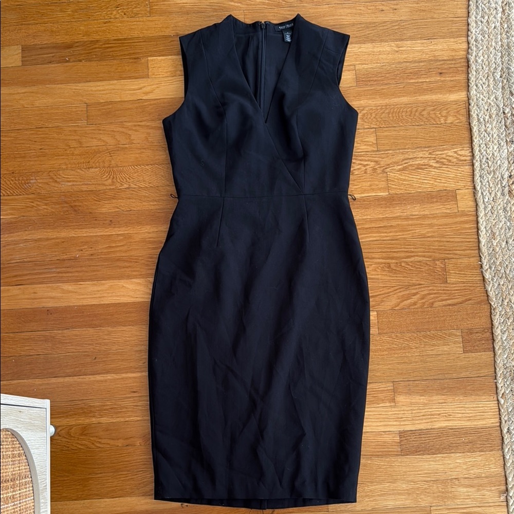 White House Black Market Blue Sheath Midi Dress